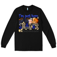 Black i'm just here for the snacks #basketball sister Long Sleeve Tee - Zillion Design Studio