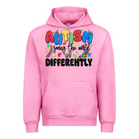 Fuchsia Pink autism seeing the world differently Urban Hoodie - MaliasSmallBusiness