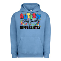 Pigment Pebble Blue autism seeing the world differently Urban Hoodie - MaliasSmallBusiness