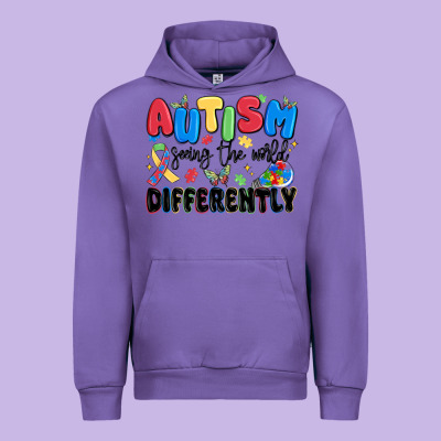 Autism Seeing The World Differently Urban Hoodie Designed By Maliassmallbusiness