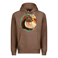 Chestnut floral leopard guinea pigs Premium Hoodie - Jasminsmagicworld