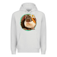 Dove Grey floral leopard guinea pigs Premium Hoodie - Jasminsmagicworld