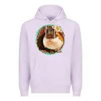 Lilac floral leopard guinea pigs Premium Hoodie - Jasminsmagicworld