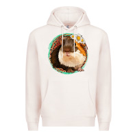 Pale Pink floral leopard guinea pigs Premium Hoodie - Jasminsmagicworld