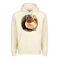 Sandshell floral leopard guinea pigs Premium Hoodie - Jasminsmagicworld
