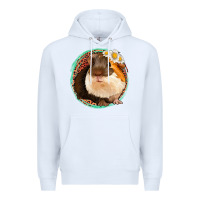White floral leopard guinea pigs Premium Hoodie - Jasminsmagicworld