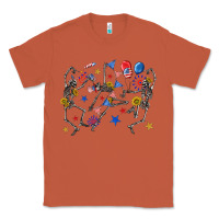 Copper fourth of july dancing skeleton Classic Tee - texasbilliewilder