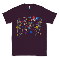 Plum fourth of july dancing skeleton Classic Tee - texasbilliewilder