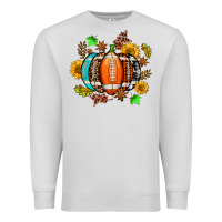 Dove Grey fall football sunflower and fall Premium Sweatshirt - AdoDesignShop