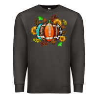 Smoke fall football sunflower and fall Premium Sweatshirt - AdoDesignShop