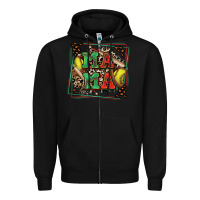 Black softball mama with leopard Zipper Hoodie - Zillion Design Studio