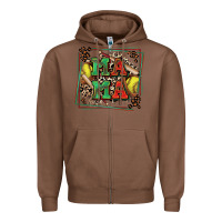 Chestnut softball mama with leopard Zipper Hoodie - Zillion Design Studio
