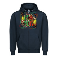 Navy softball mama with leopard Zipper Hoodie - Zillion Design Studio