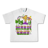 Lunar Rock my first mardi gras glitter fleur de lis Urban Heavy Tee - Artiststas