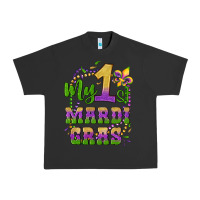 Pigment Black my first mardi gras glitter fleur de lis Urban Heavy Tee - Artiststas