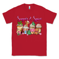 Red sugar and spice pink gingerbread coffee cups Classic Tee - Zillion Design Studio