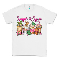 White sugar and spice pink gingerbread coffee cups Classic Tee - Zillion Design Studio