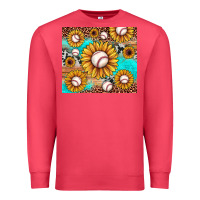 Cardinal baseball leopard turquoise sunflower Premium Sweatshirt - JahusDesignShop