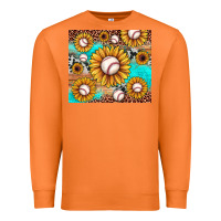 Carrot baseball leopard turquoise sunflower Premium Sweatshirt - JahusDesignShop