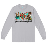 Moon Dust peace love australian shepherd Long Sleeve Tee - texasbilliewilder