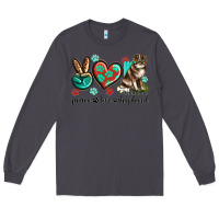 Smoke peace love australian shepherd Long Sleeve Tee - texasbilliewilder