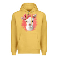 Antique Gold floral baby goat Premium Hoodie - Jasminsmagicworld