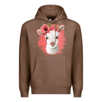 Chestnut floral baby goat Premium Hoodie - Jasminsmagicworld