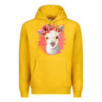 Lemon floral baby goat Premium Hoodie - Jasminsmagicworld