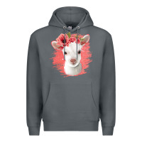 Rock floral baby goat Premium Hoodie - Jasminsmagicworld
