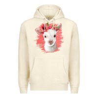 Sandshell floral baby goat Premium Hoodie - Jasminsmagicworld