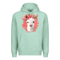 Seafoam floral baby goat Premium Hoodie - Jasminsmagicworld