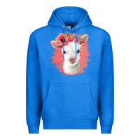 True Royal floral baby goat Premium Hoodie - Jasminsmagicworld