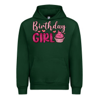 Forest Green birthday girl cupcake Urban Hoodie - MaliasSmallBusiness