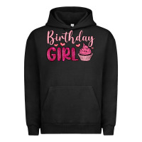 Pigment Black birthday girl cupcake Urban Hoodie - MaliasSmallBusiness