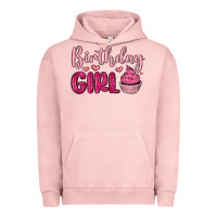 Pigment Salmon birthday girl cupcake Urban Hoodie - MaliasSmallBusiness