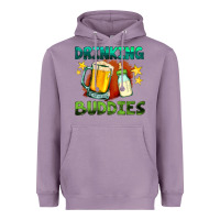Lavender drinking buddies with baby bottle and beer Heavyweight Hoodie - HRA Design Shop