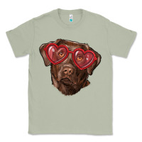 Matcha labrador retriever with love glass Classic Tee - RanaPortraitStore