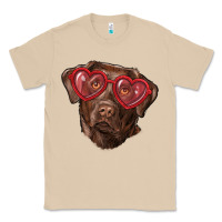 Mushroom labrador retriever with love glass Classic Tee - RanaPortraitStore