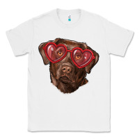 White labrador retriever with love glass Classic Tee - RanaPortraitStore