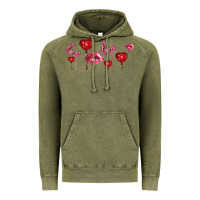 Vintage Olive love and  love balloons Vintage Hoodie - AdoDesignShop