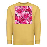 Antique Gold valentines day all dress up roses seamless pattern Premium Sweatshirt - BundleAndBundleShop