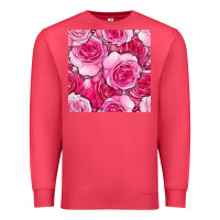 Cardinal valentines day all dress up roses seamless pattern Premium Sweatshirt - BundleAndBundleShop