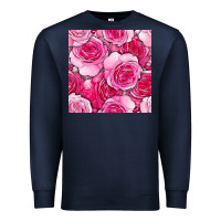 Valentines Day All Dress Up Roses Seamless Pattern Premium Sweatshirt | Teevron