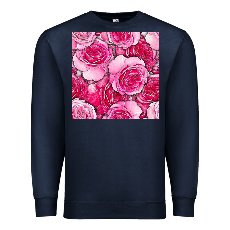 Valentines Day All Dress Up Roses Seamless Pattern Premium Sweatshirt by BundleAndBundleShop | Teevron