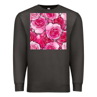 Smoke valentines day all dress up roses seamless pattern Premium Sweatshirt - BundleAndBundleShop