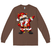 Chestnut afro dabbing santa Long Sleeve Tee - Zillion Design Studio