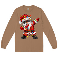 Toasted Coconut afro dabbing santa Long Sleeve Tee - Zillion Design Studio