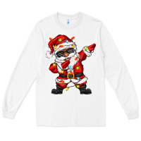 White afro dabbing santa Long Sleeve Tee - Zillion Design Studio