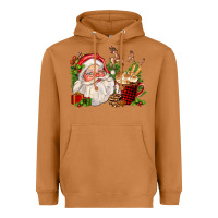 Meerkat santa and hot cocoa cup Heavyweight Hoodie - FaDigitalArtStudio