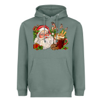Sage santa and hot cocoa cup Heavyweight Hoodie - FaDigitalArtStudio